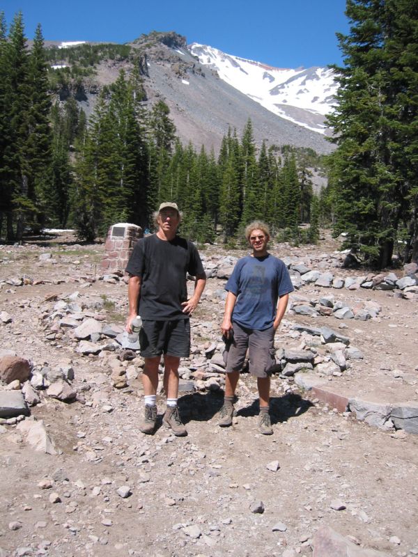 Shasta 04 - John and Henrich at Horse Camp 3